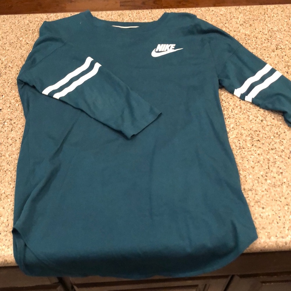 Nike long sleeve teal shirt M
